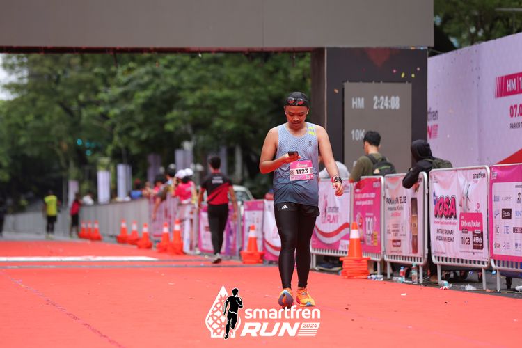 Race photo from Smartfren Run 2024