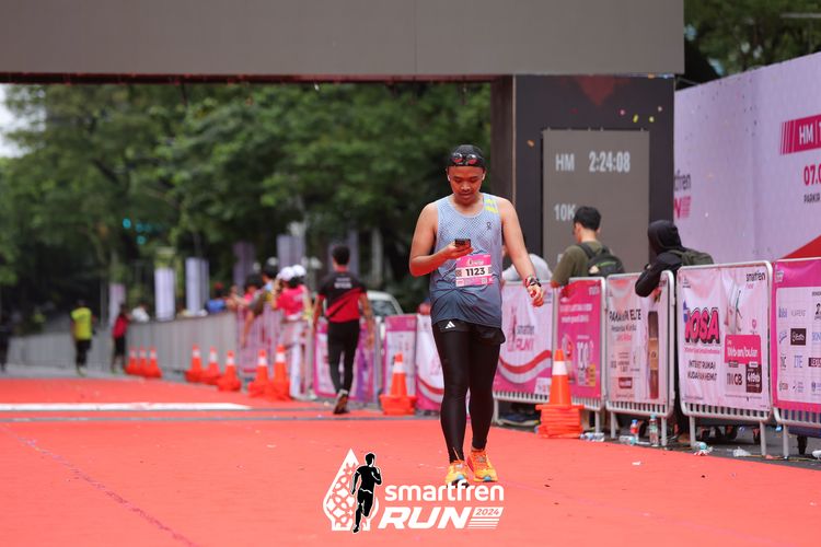 Race photo from Smartfren Run 2024