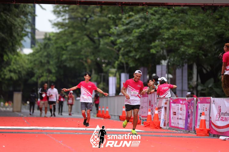 Race photo from Smartfren Run 2024