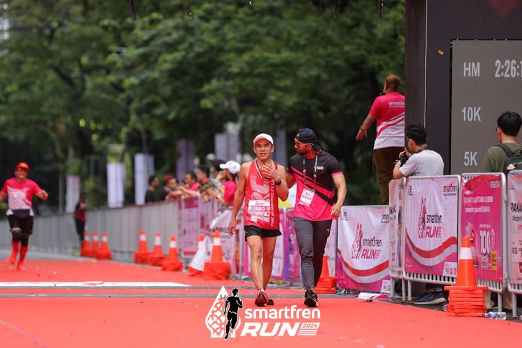 Race photo from Smartfren Run 2024