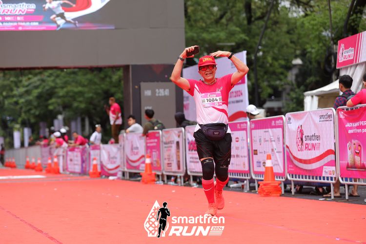 Race photo from Smartfren Run 2024