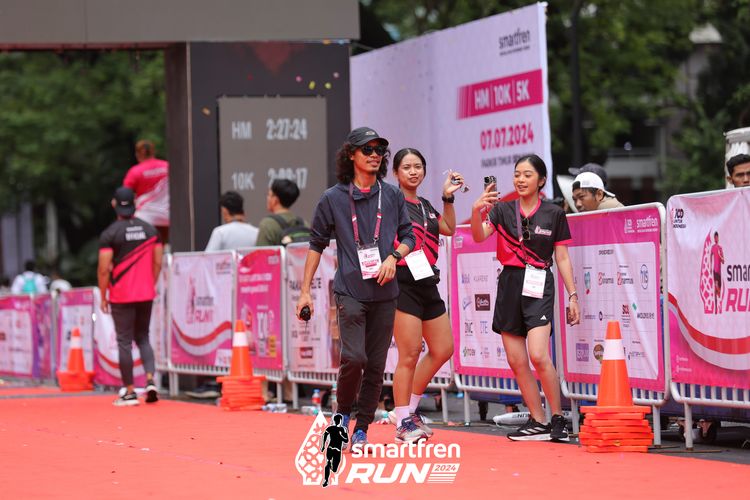 Race photo from Smartfren Run 2024