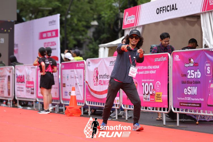 Race photo from Smartfren Run 2024