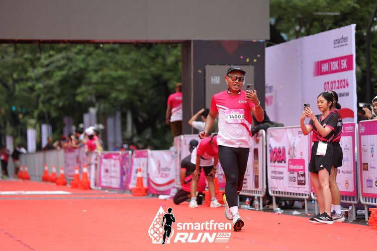 Race photo from Smartfren Run 2024