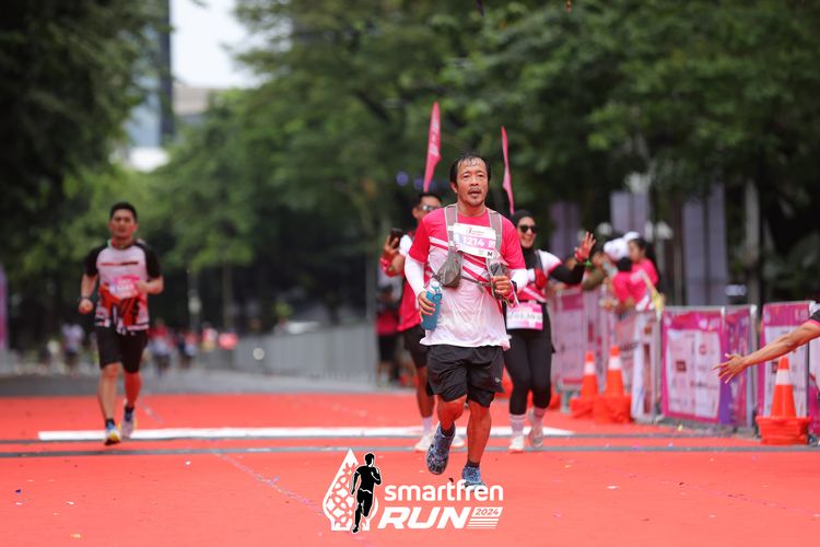 Race photo from Smartfren Run 2024