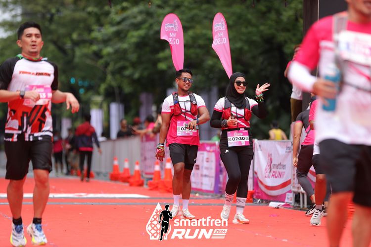 Race photo from Smartfren Run 2024