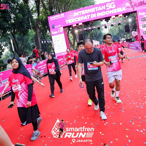 Race photo from SMARTFREN RUN 2026