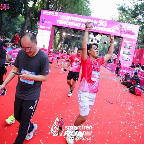 Race photo from SMARTFREN RUN 2026