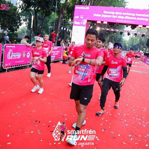 Race photo from SMARTFREN RUN 2026