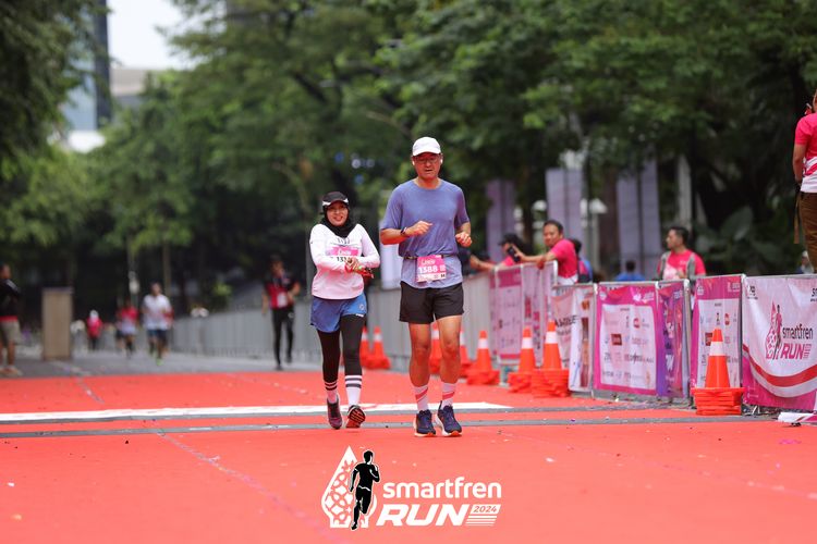 Race photo from Smartfren Run 2024