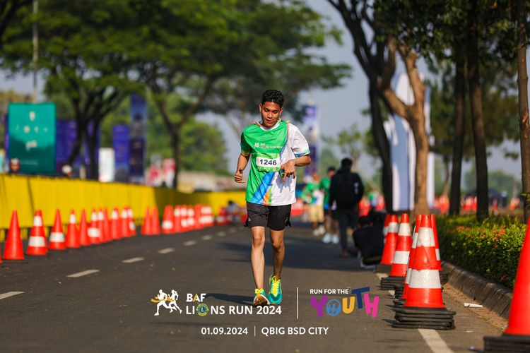Race photo from BAF LIONS RUN 2024