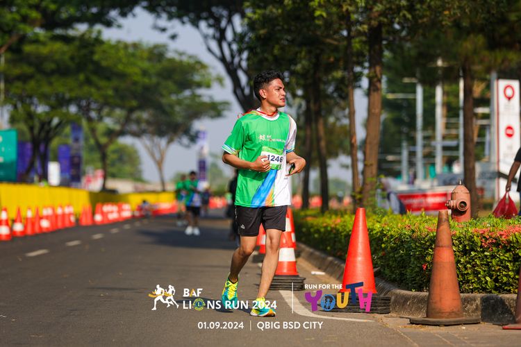 Race photo from BAF LIONS RUN 2024