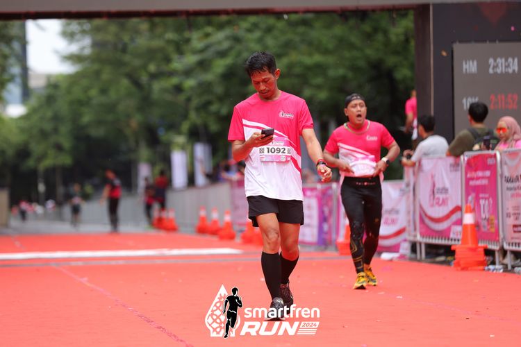 Race photo from Smartfren Run 2024