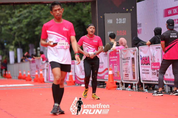 Race photo from Smartfren Run 2024