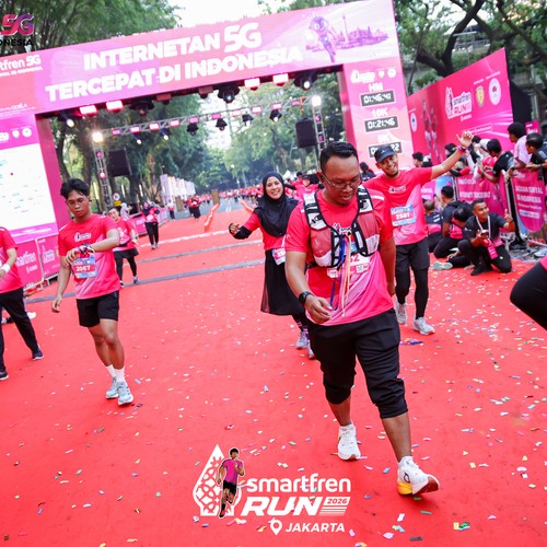 Race photo from SMARTFREN RUN 2026
