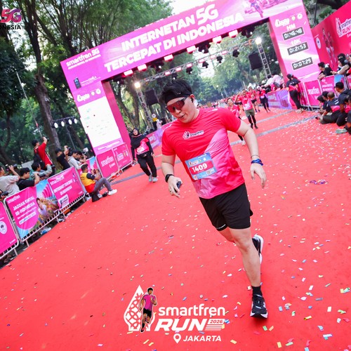 Race photo from SMARTFREN RUN 2026