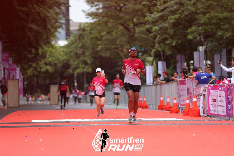 Race photo from Smartfren Run 2024