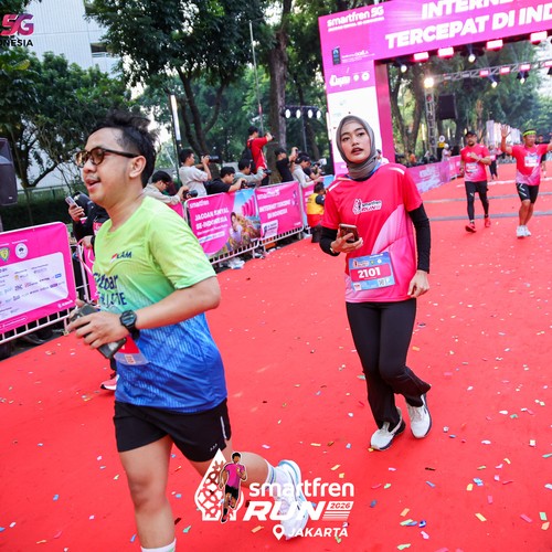 Race photo from SMARTFREN RUN 2026
