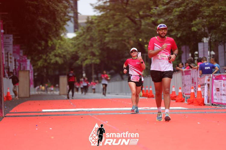 Race photo from Smartfren Run 2024