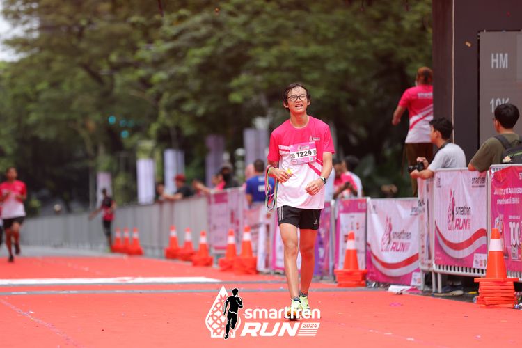 Race photo from Smartfren Run 2024