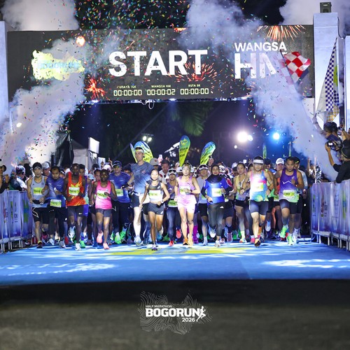 Race photo from BOGORUN 2026