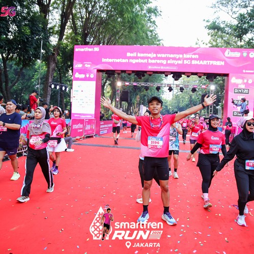 Race photo from SMARTFREN RUN 2026