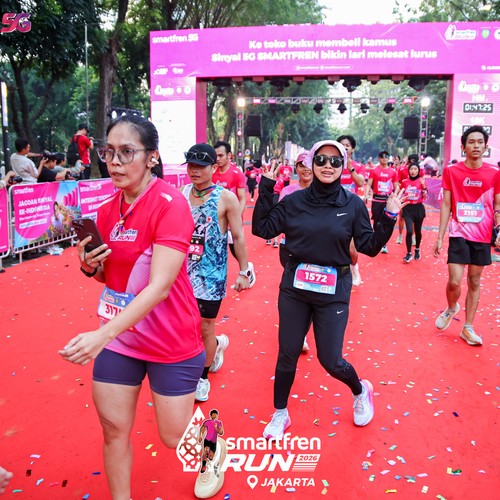 Race photo from SMARTFREN RUN 2026