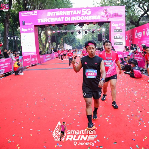 Race photo from SMARTFREN RUN 2026
