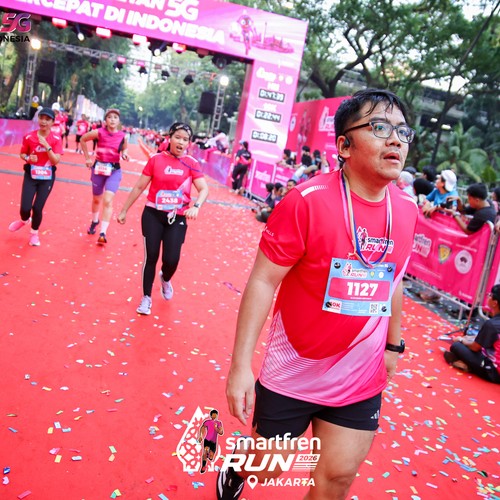 Race photo from SMARTFREN RUN 2026
