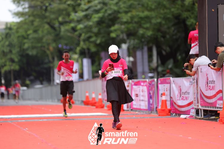 Race photo from Smartfren Run 2024