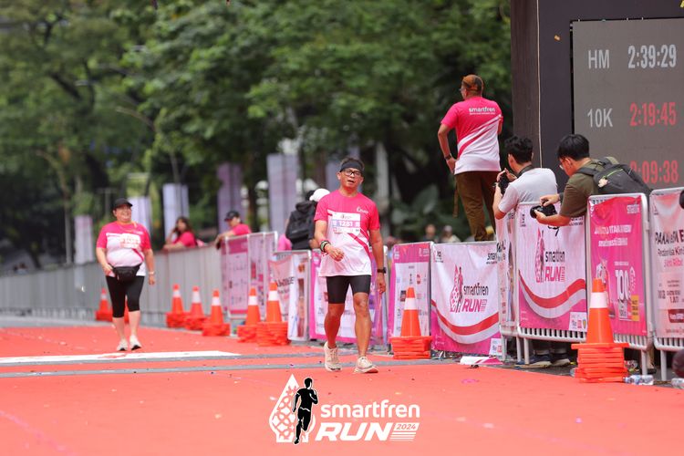 Race photo from Smartfren Run 2024