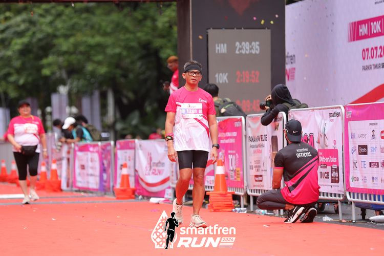 Race photo from Smartfren Run 2024