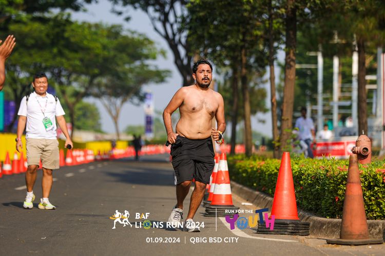 Race photo from BAF LIONS RUN 2024