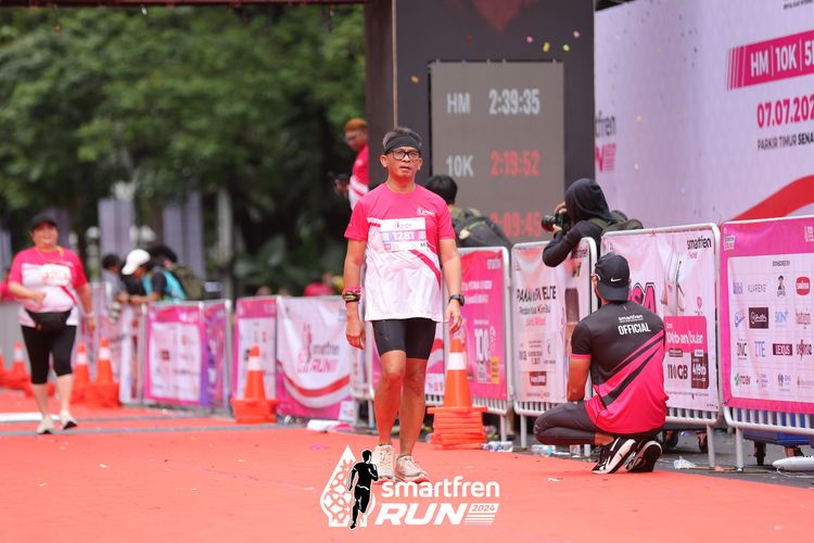 Race photo from Smartfren Run 2024