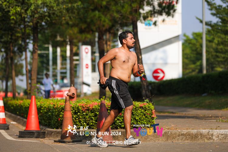 Race photo from BAF LIONS RUN 2024