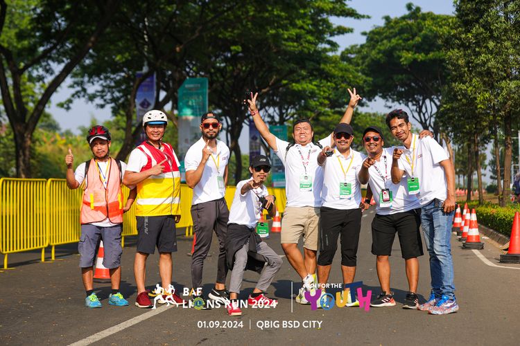Race photo from BAF LIONS RUN 2024