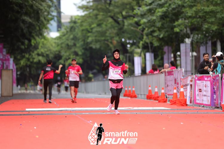 Race photo from Smartfren Run 2024