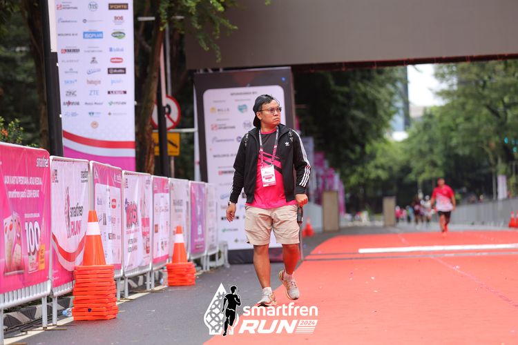 Race photo from Smartfren Run 2024