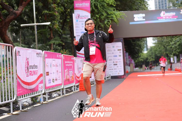 Race photo from Smartfren Run 2024