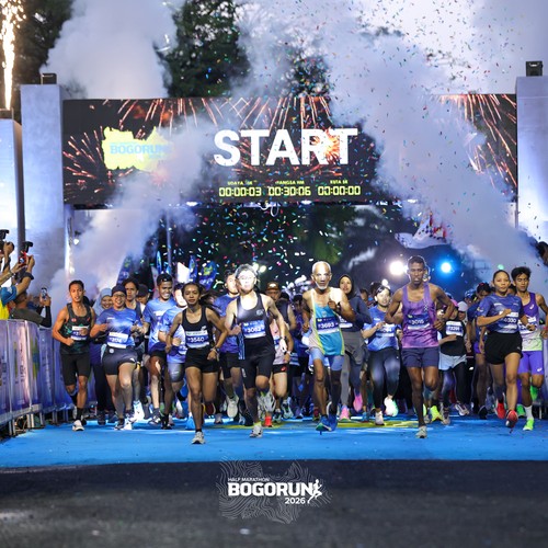 Race photo from BOGORUN 2026