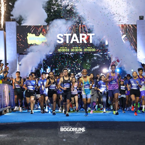 Race photo from BOGORUN 2026