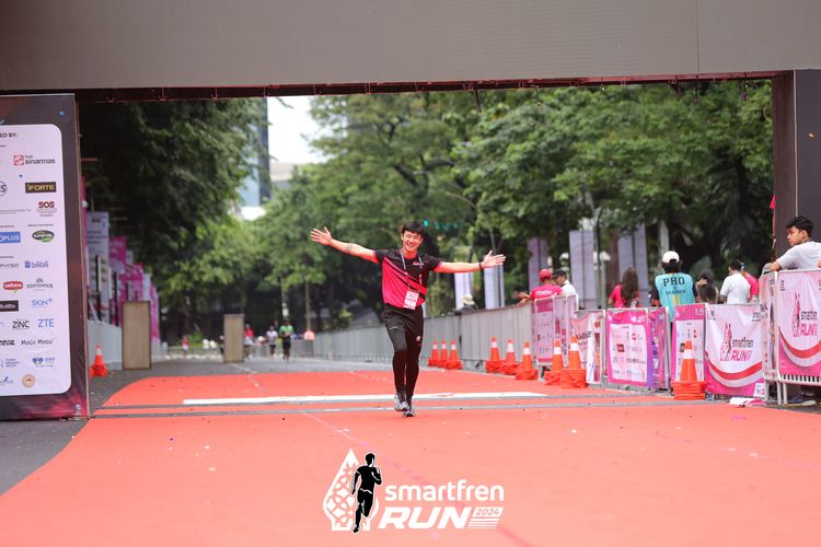 Race photo from Smartfren Run 2024