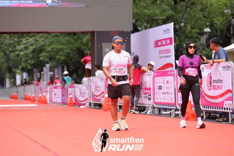 Race photo from Smartfren Run 2024