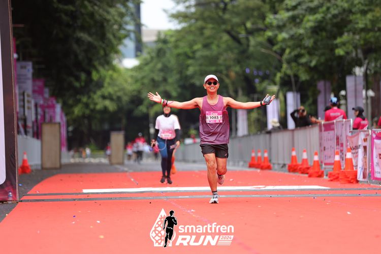 Race photo from Smartfren Run 2024