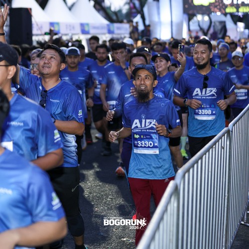 Race photo from BOGORUN 2026