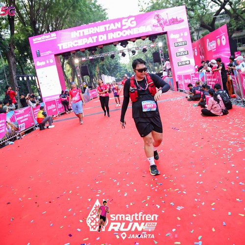 Race photo from SMARTFREN RUN 2026