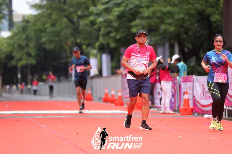 Race photo from Smartfren Run 2024