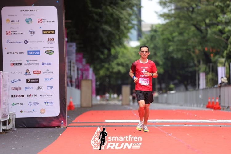 Race photo from Smartfren Run 2024
