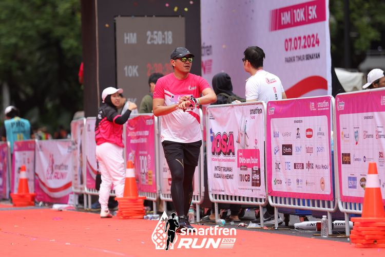 Race photo from Smartfren Run 2024