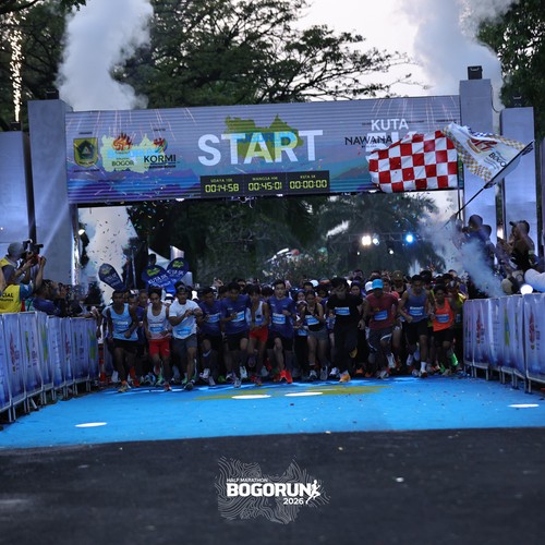 Race photo from BOGORUN 2026
